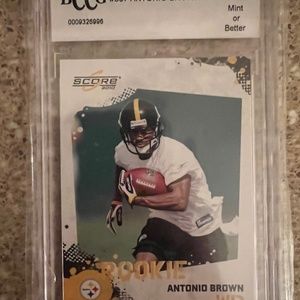 BCCG rated Mint 2010 Antonio Brown Rookie Card Pittsburgh Steelers